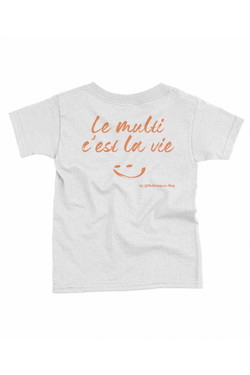 Child/Teen - T-Shirt - White - Orange
